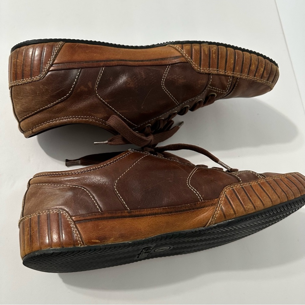 Cole Haan Noah Oxford Men's 10.5 Brown Leather Cap Toe Shoes (Like Nantucket) - Picture 8 of 11